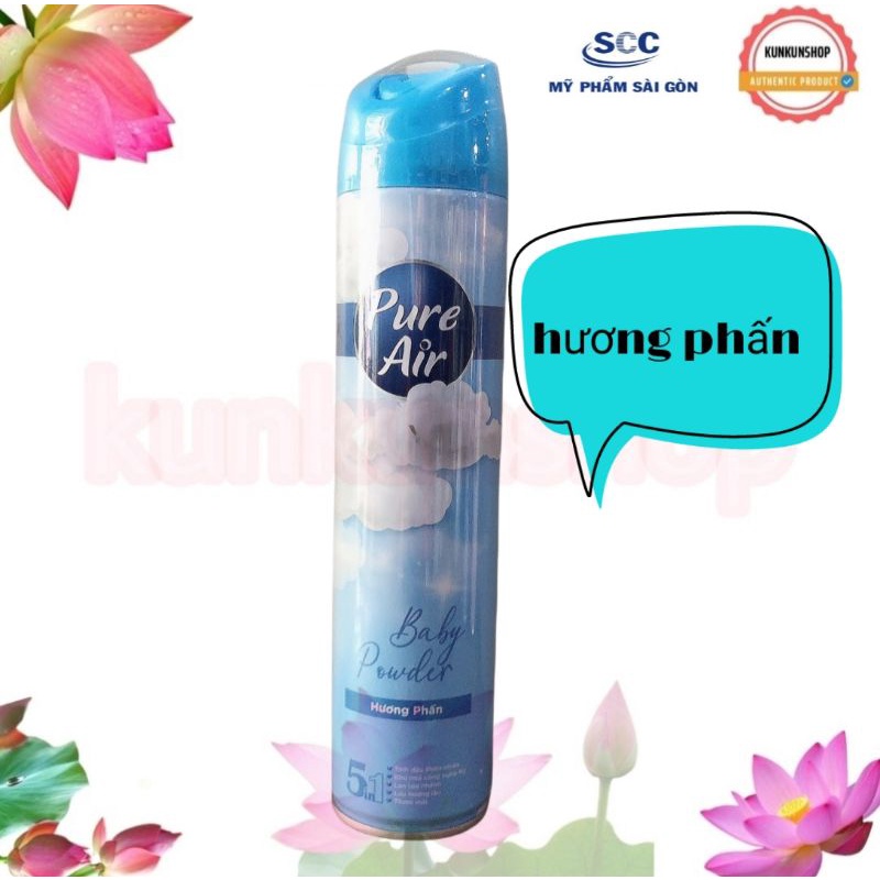 xịt phòng pure air chính hãng chai nhôm 280ml