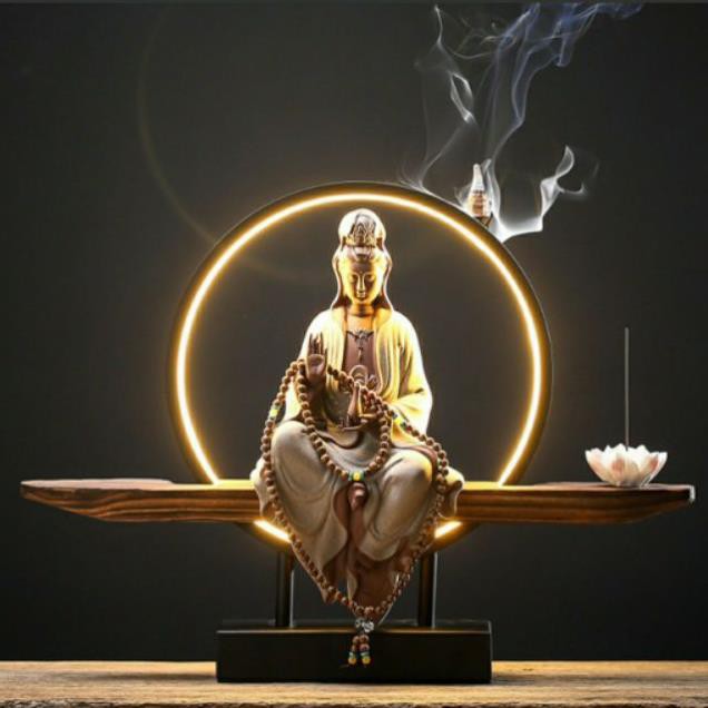 Tượng Quan âm bồ tát Tịnh tâm- Tượng phật trang trí phòng khách- Quà tặng ý nghĩa