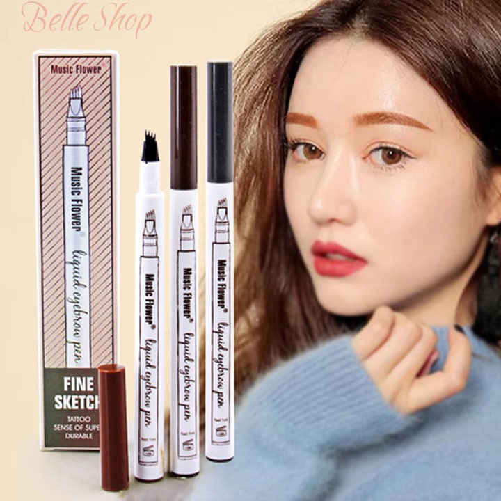 Bút Kẻ Lông Mày Bút Kẻ Mày Phẩy Sợi Săm Lông Phẩy Sợi 4D Siêu Tự Nhiên