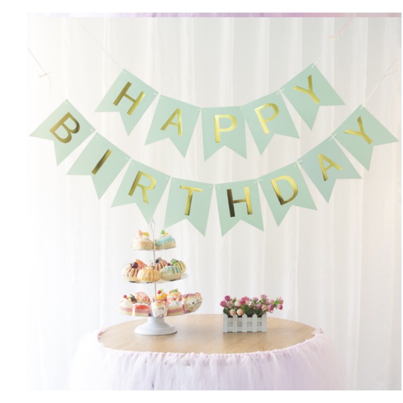 Dây cờ happy birthday trang trí sinh nhật