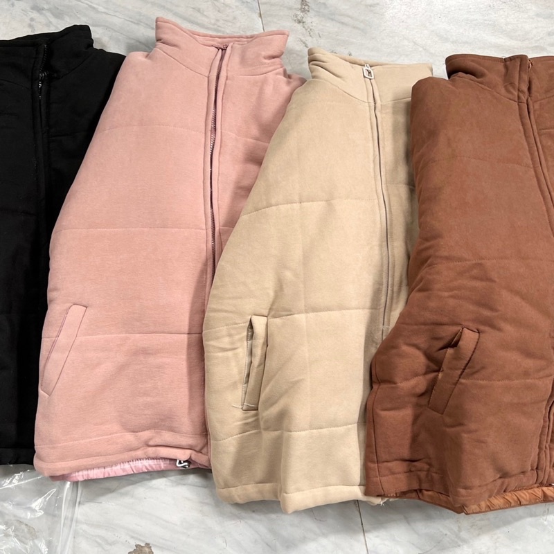 Áo Phao nhẹ trần bông siêu ấm dáng ngắn