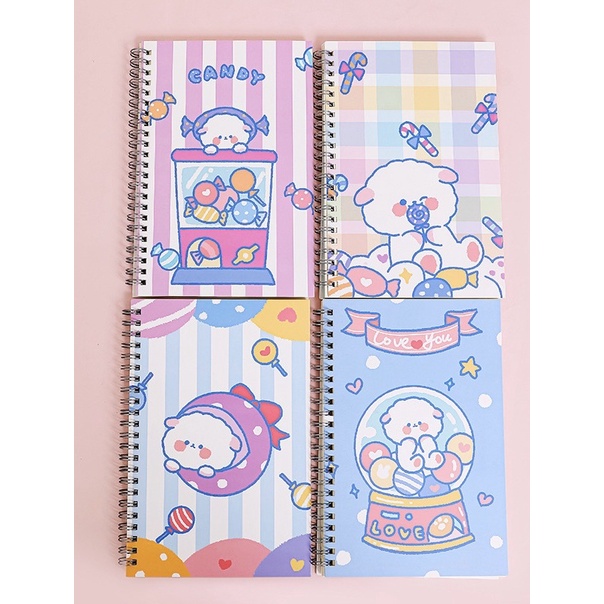 Sổ vở cầm tay hoạt hình dễ thương khổ A5