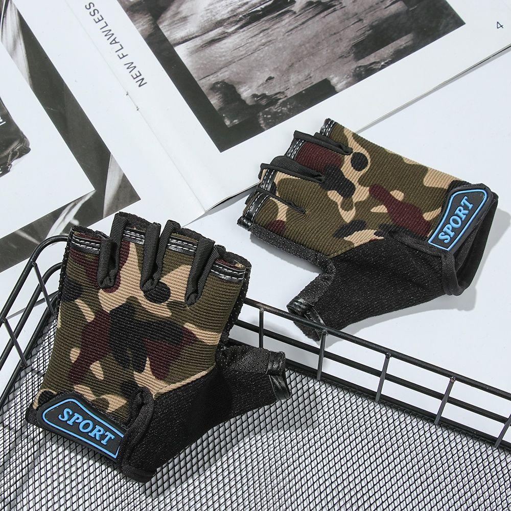 DARON Găng Tay Hở Ngón Chống Trượt Thoáng Khí Cho Bé