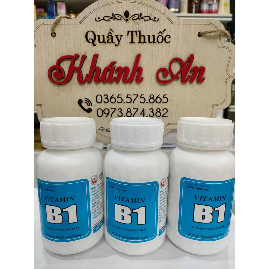 Vitamin B1 lọ 2000 viên - Bổ sung vitamin B1 cho cơ thể