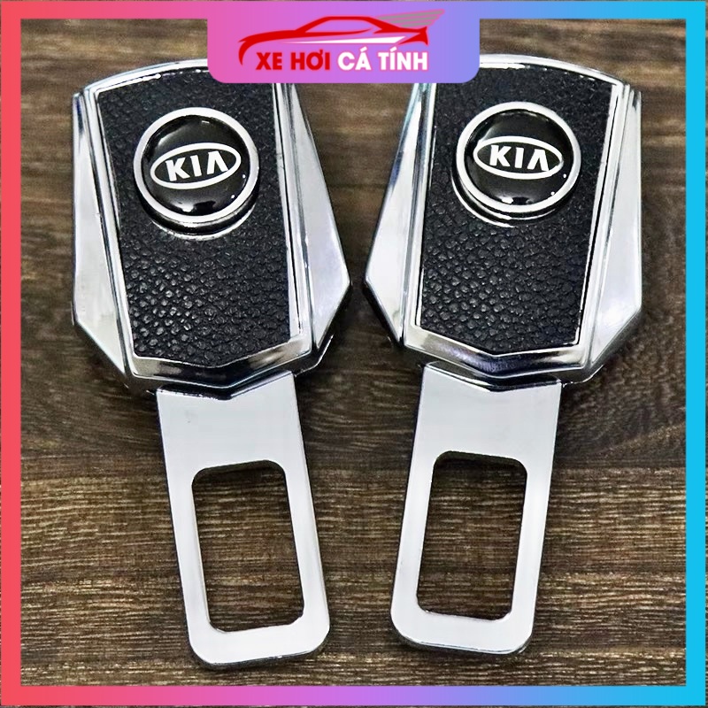 [⚡FLAST SALE⚡] Chốt khoá dây đai an toàn xe KIA, hàng cao cấp vật liệu inox bọc da dày dặn loại cải tiến