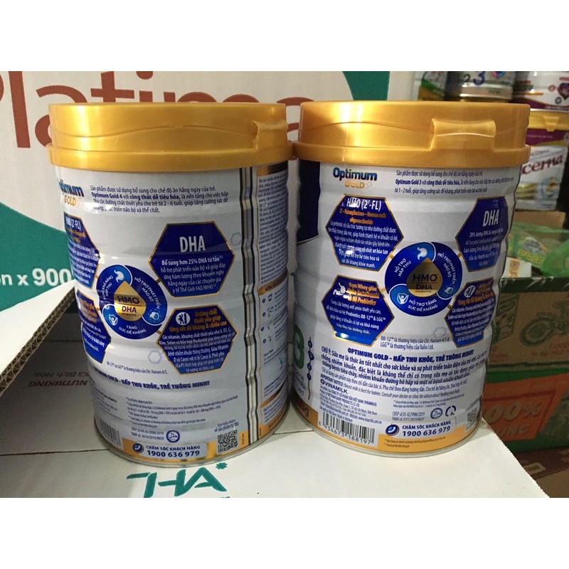 Sữa Optimum Gold 3 và Optimum Gold 4 - 900g