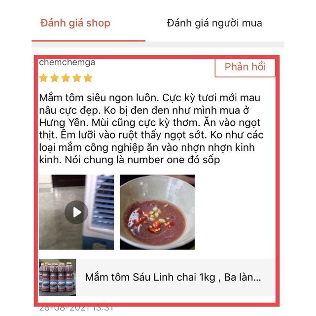 Mắm Tôm Đặc Biệt Sáu Linh Ba Làng 1kg