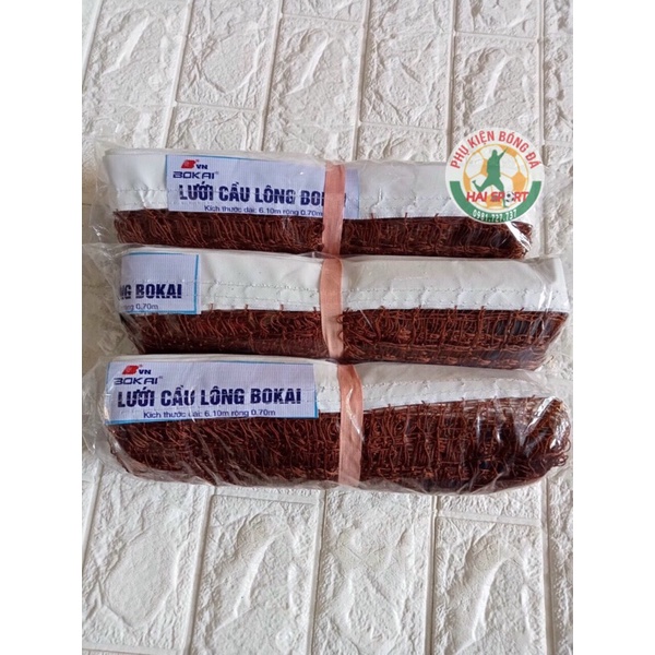 Lưới cầu lông BOKAI Tiêu chuẩn thi đấu, dài 6.10m x 0.70m