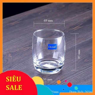 Bộ 06 Ly Thủy Tinh Ocean B13009 Dung Tích 265ml