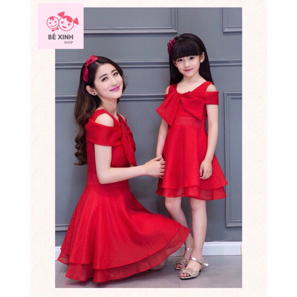 [MẸ & BÉ CỰC  XINH] Mẹ và bé đồ đôi mẹ và bé do cap me va be set mẹ con siêu dễ thương diện tết noen chanh xả