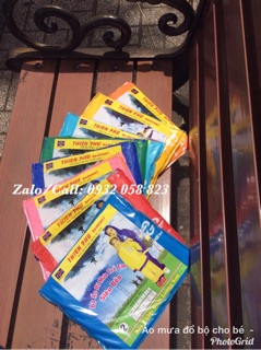 Áo mưa bộ cho bé Size số 4, số 5