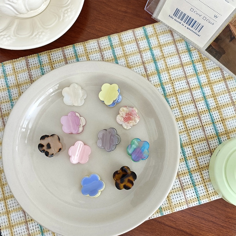 Kẹp tóc hình bông hoa mini phong cách Hàn Quốc xinh xắn dành cho bạn nữ