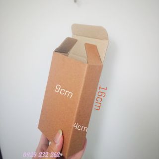 Combo 100 hộp carton gửi cod 9x4x16 cm