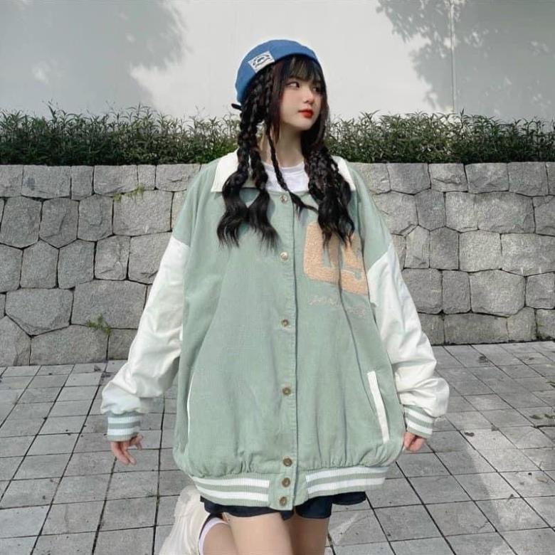 [NEW] Áo Khoác Bomber Unisex Chống Nắng Chất Nhung Tăm 09 Form Rộng Nam Nữ (Hàng Sẵn)