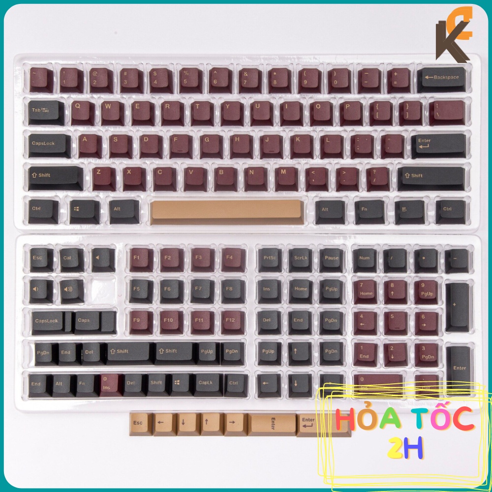 Keycap GMK Samurai 135 nút PBT OEM In Double Shot Dành Cho Bàn Phím Cơ
