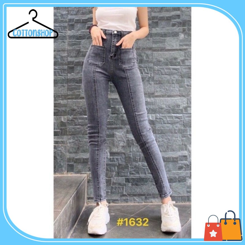 [Giá siêu rẻ] Quần jeans skinny lưng cao hack dáng cực đỉnh, chất co dãn (mã 1632/1633)