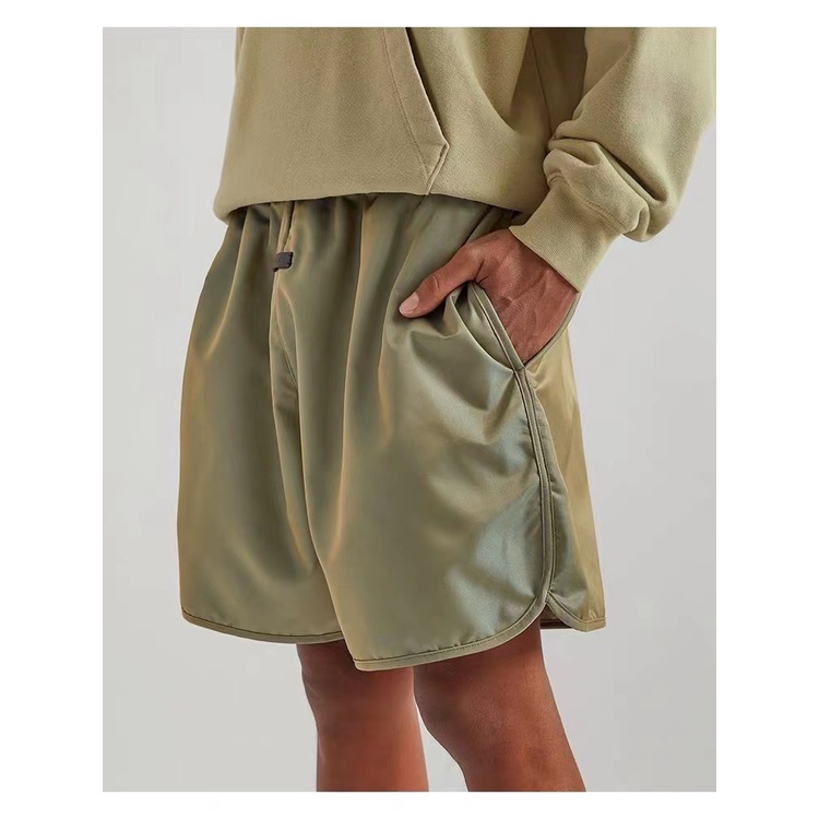 Quần lửng dệt nylon phối dây rút mẫu FOG FEAR OF GOD Season 7 Main Line phong cách đường phố