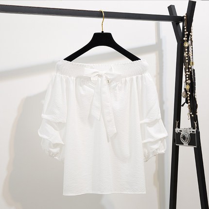 set chân váy bò áo trễ vai phong cách Hàn Quốc vintage