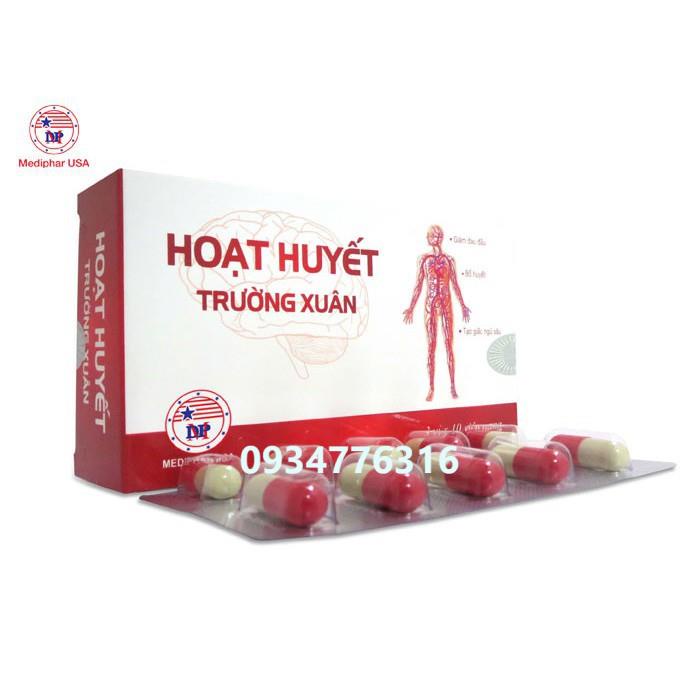 ✅ HOẠT HUYẾT TRƯỜNG XUÂN-Giúp bổ huyết, tốt cho người huyết ứ, giảm đau đầu, hoa mắt, chóng mặt do huyết hư