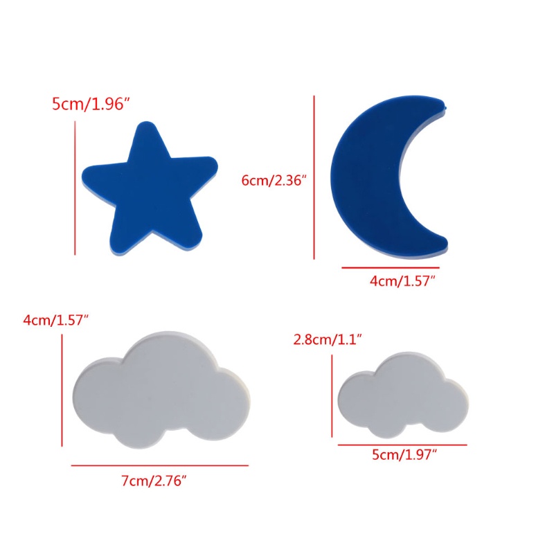 Tay Nắm Ngăn Kéo Tủ Hình Đám Mây Dễ Thương