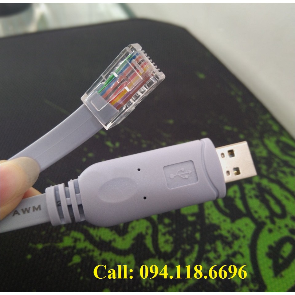 Cáp lập trình cisco - console USB to RJ45 Cable