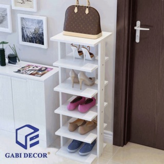 Kệ giầy 6 tầng gỗ công nghiệp, nhiều màu - HOME DECOR