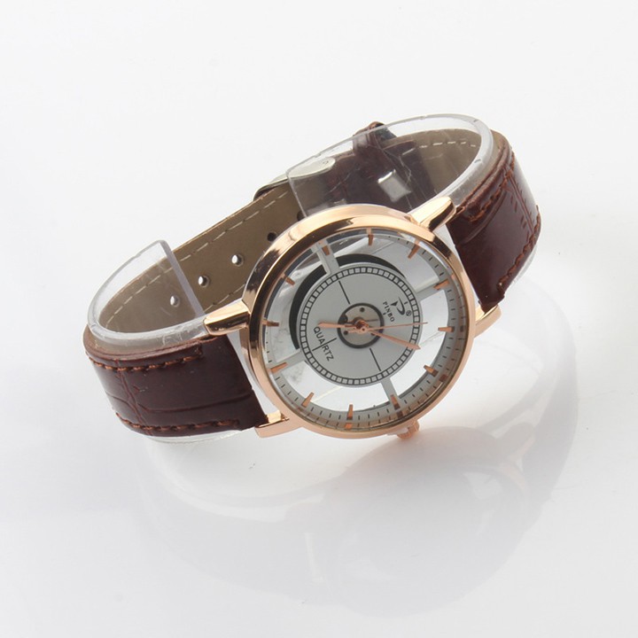 ĐỒNG HỒ NAM NỮ ROSIVGA 1, DÂY DA, MẶT TRÒN, THIẾT KẾ TRỜI TRANG Bán lẻ giá sỉ