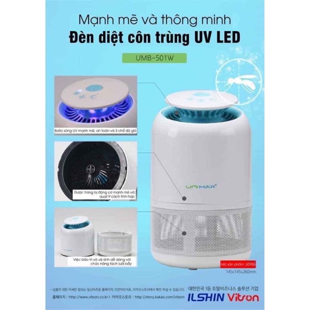 Đèn bắt muỗi côn trùng Unimax