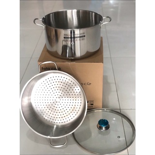Xửng hấp 28 cm dùng được bếp điện từ (gồm nồi hấp và xửng hấp 28cm)