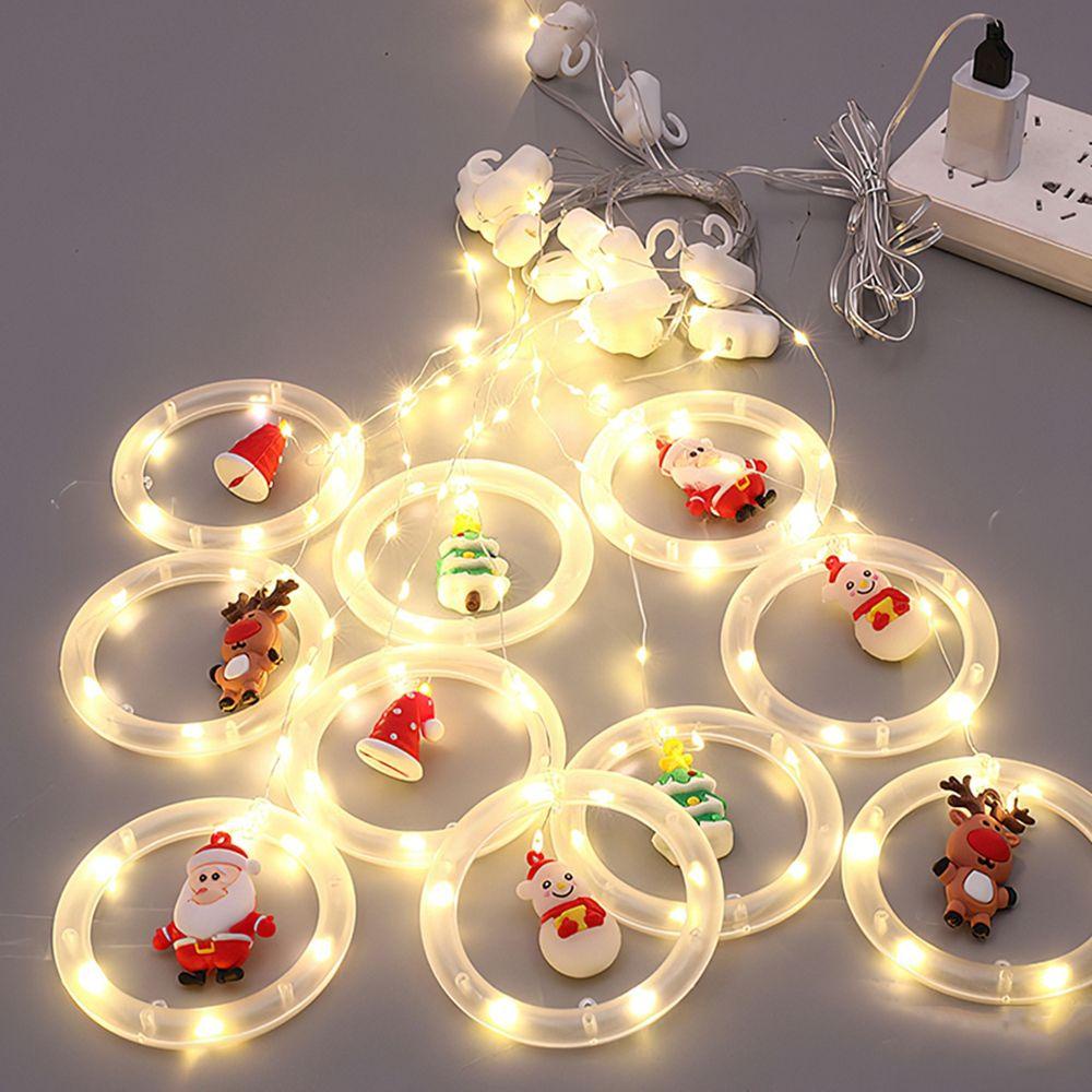 YIYU Dây Đèn LED Treo Trang Trí Giáng Sinh