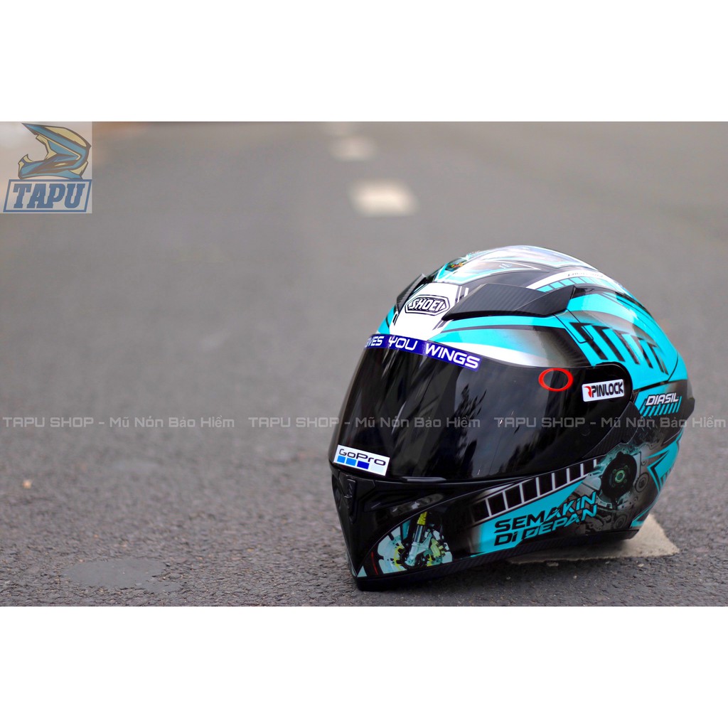 [FREESHIP] MŨ BẢO HIỂM FULLFACE ROC 1 KÍNH - ROYAL M138B LÊN TEM SHOEI