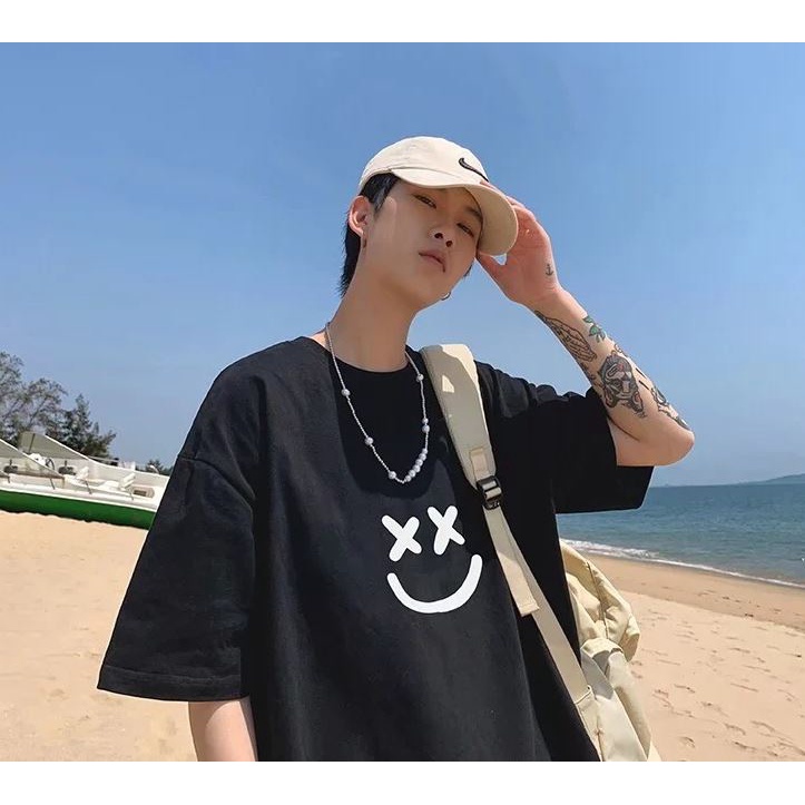 Áo thun tay lỡ form rộng nam nữ unisex oversize ×‿× N98