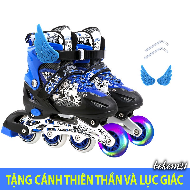 Rẻ Nhất Thị Trường Giày Trượt Patin Phát Sáng Sport Trẻ Em - Batin Người Lớn QF Thế Hệ Mới