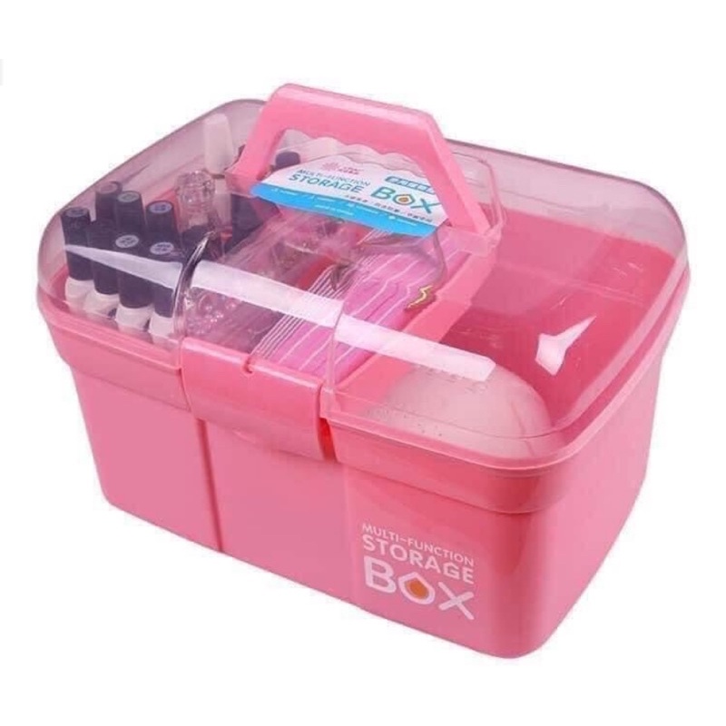 Cốp nhựa BOX hộc lớn, cốp nhựa đựng dụng cụ nail, mi đa năng