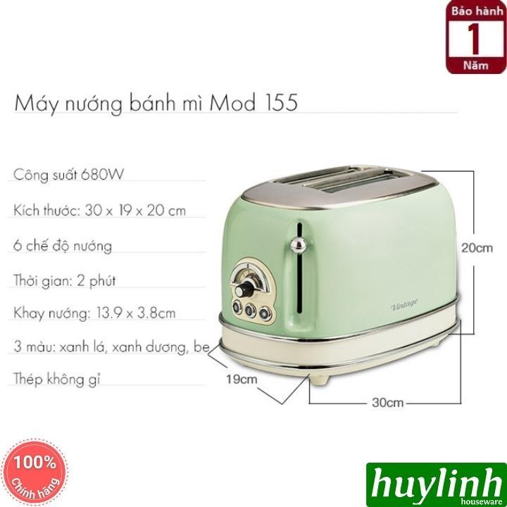 [Mã ELHAMS5 giảm 6% đơn 300K] Máy nướng bánh mì sandwich Ariete MOD 0155 (13 14 15)