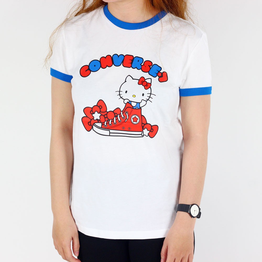 Áo Thun nữ Converse X Hello Kitty Short Sleeve Tape 10017301_102