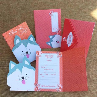 ✅|𝐗𝐚̉ 𝐊𝐡𝐨| Thiệp Mời Sinh Nhật, Thiệp Mời Thôi Nôi, Thiệp Mời Đầy Tháng Cho Bé [1801-B]
