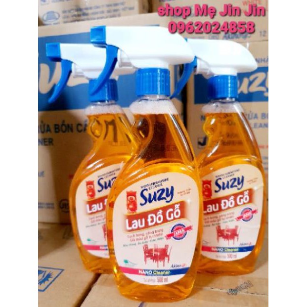 [CHÍNH HÃNG] Nước xịt lau đồ GỖ DIỆT KHUẨN SUZY 500ml - thành phần HỮU CƠ, chất lượng NHẬT BẢN