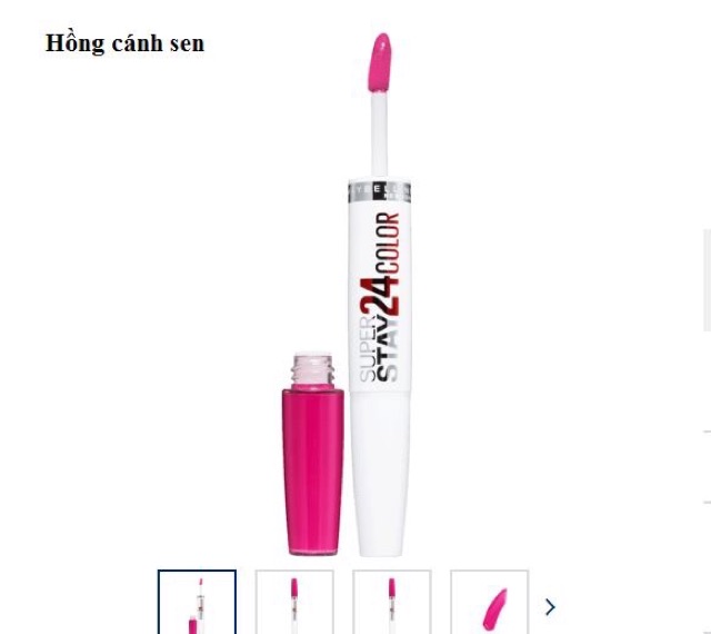 Son giữ màu 24h Maybelline super stay 24h của Đức