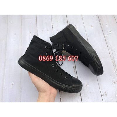 Giày Thể Thao Sneaker CV Đen Full Cổ Cao | BigBuy360 - bigbuy360.vn