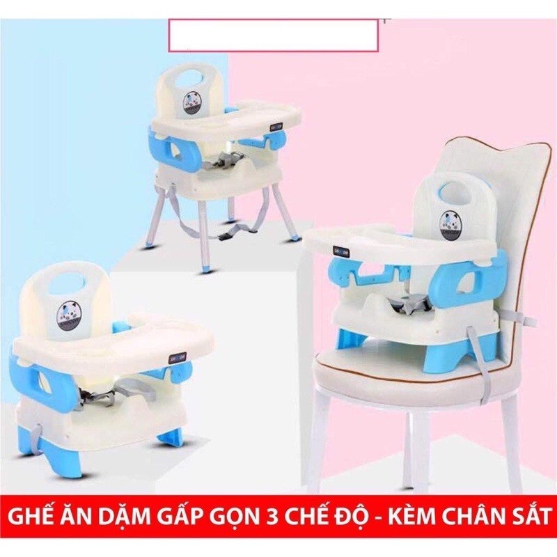 CÓ HÌNH THẬT  - TẶNG CHÂN SẮT - Ghế ăn dặm chính hãng shouda