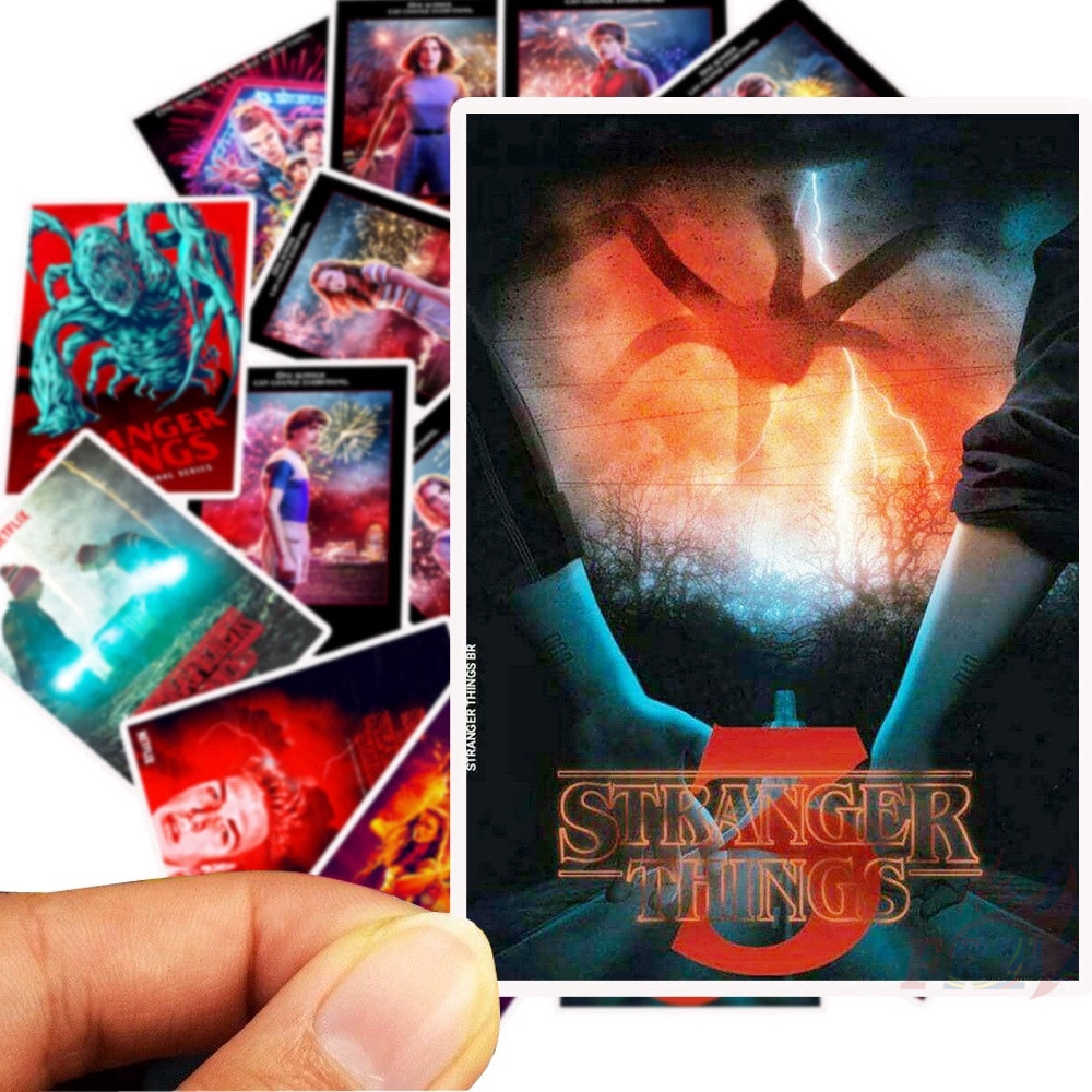 ❉ Hình Dán Poster Phim Stranger Things - Series B Mini ❉ Set 25 Sticker Dán Trang Trí TV