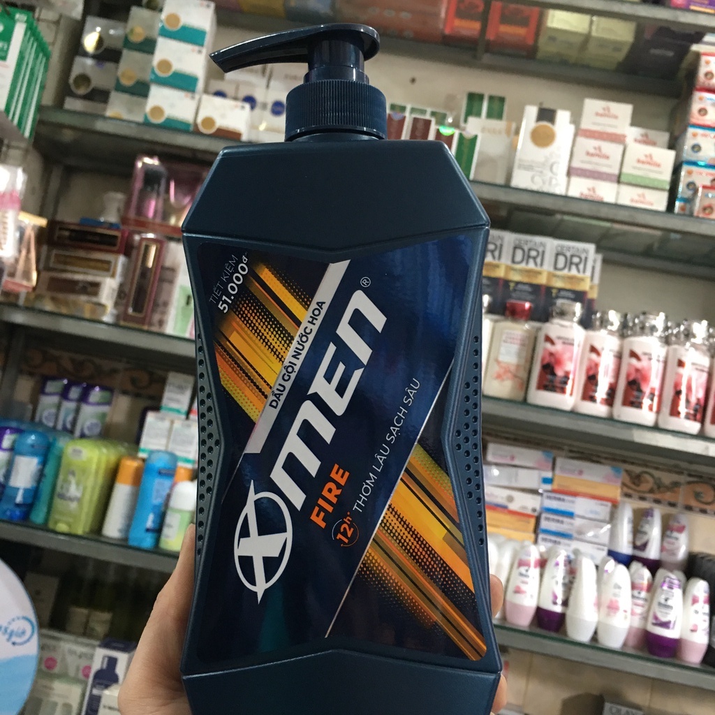Dầu gội nước hoa X-Men Fire Active thơm mạnh mẽ 650g