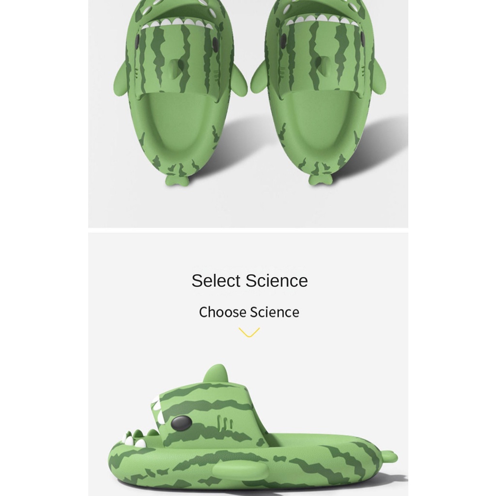 Dép Đi Trong Nhà Đế Dày Chống Trượt Hình Dép Cá Mập Dưa Hấu Cá Mập Nhỏ Độc Quyền Thời Trang Mùa Hè Cho Nam Và Nữ