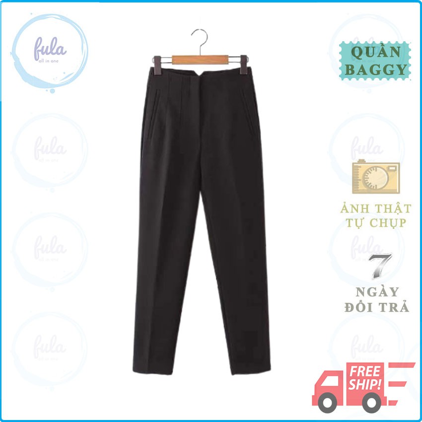 Quần tây nữ lưng cao quần baggy quần công sở đi làm đi chơi đều đẹp Fula