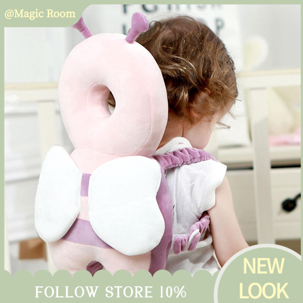 Babyfair Gối Bảo Vệ Đầu Cho Bé An Toàn Cao Chống Sốc Thoáng Khí Đai Thoải Mái Trẻ Mới Biết Đi Đệm Tựa Gia Đình