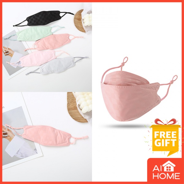 Khẩu Trang cotton Chống Tia UV/ Bụi Bẩn Thoáng Khí In Họa Tiết Hoa Xinh Xắn Thời Trang Cho Nữ