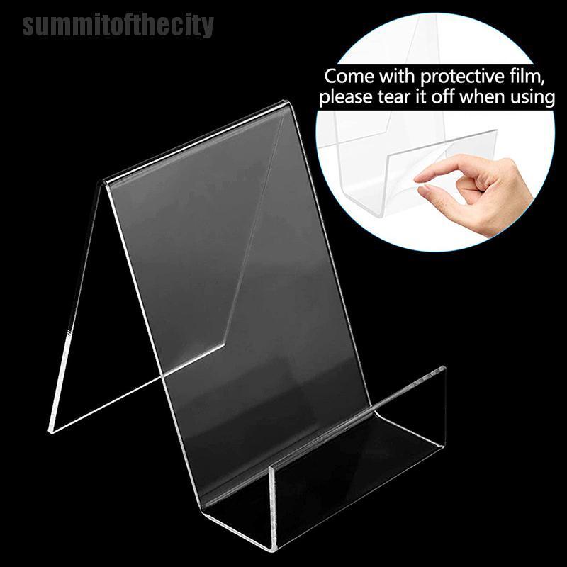 Giá đỡ trưng bày sách bằng nhựa acrylic trong suốt