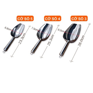 Xúc đá inox đủ kích cỡ