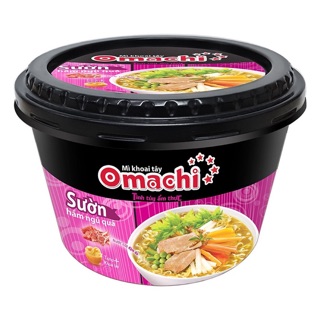 Thùng mỳ Omachi 12 tô x93gr Sườn Hầm Ngũ quả
